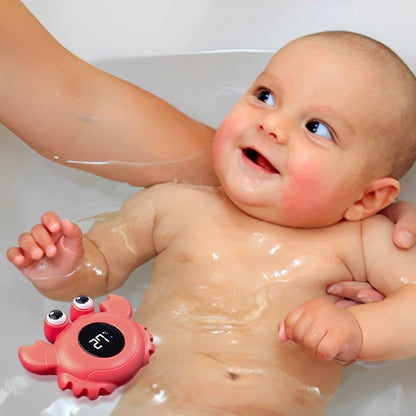 Thermomètre bain bébé securite confort bebe regarde sa maman