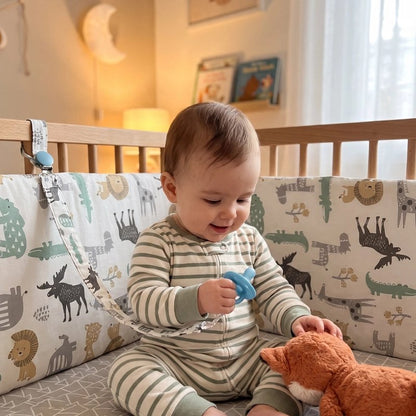 Tour de lit bébé coton douceur bébé joue