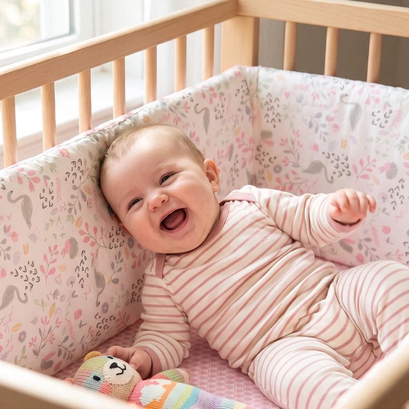 Tour de lit bébé coton douceur