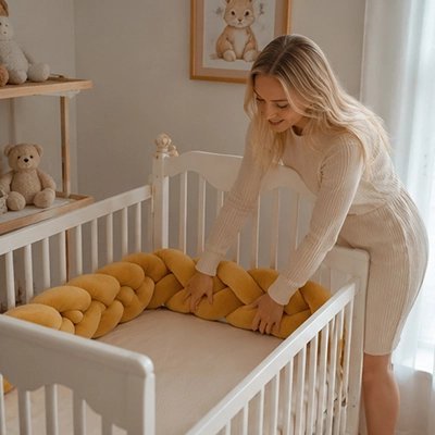 Tour de lit tresse | Douceur Sécurisée - Mon P'tit Nid Bébé