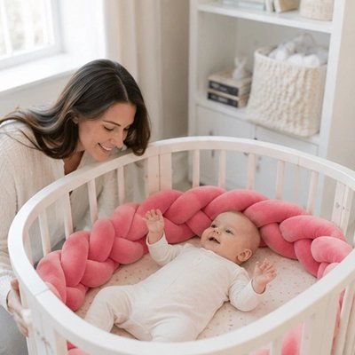 Tour de lit tresse | Douillet et Sécurisé - Mon P'tit Nid Bébé