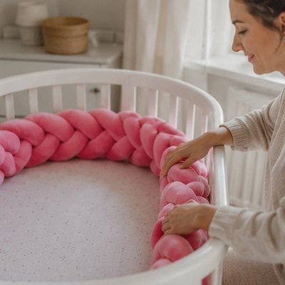 Tour de lit tresse | Douillet et Sécurisé - Mon P'tit Nid Bébé