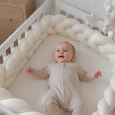 Tour de lit tresse | Douillet et Sécurisé - Mon P'tit Nid Bébé