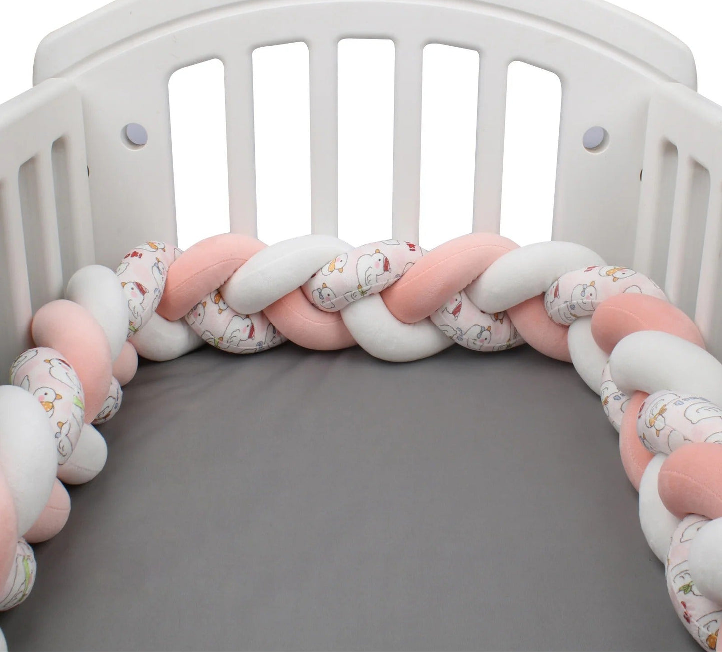 Tresse de lit decorative et securisante rose