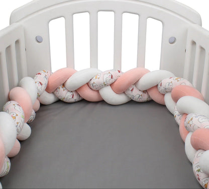 Tresse de lit decorative et securisante rose