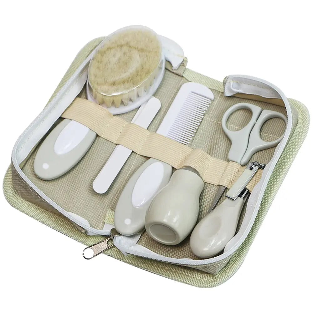 Trousse de toilette bebe complete kaki