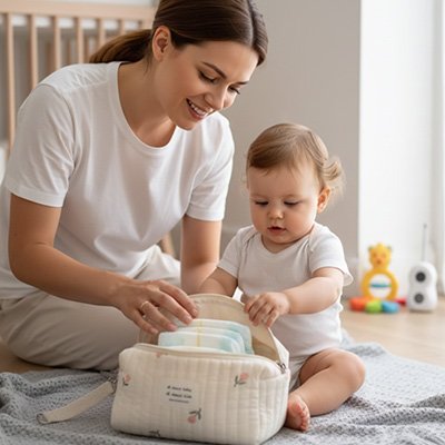 Trousse de toilette bebe pratique maman et bebe ferment la trousse