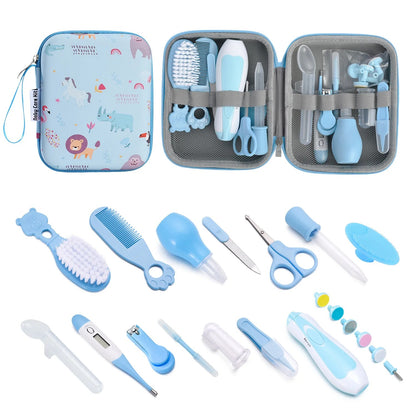 Trousse de toilette bebe ultra compacte bleu