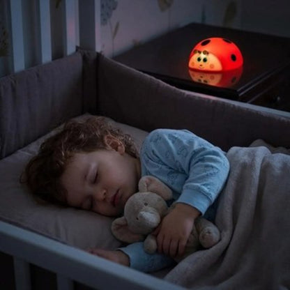 Veilleuse bebe douce nuit bebe dort dans son berceau