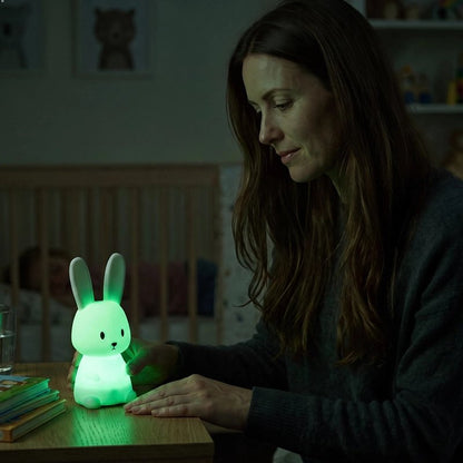 Veilleuse lapin ultra douce maman allume la veilleuse