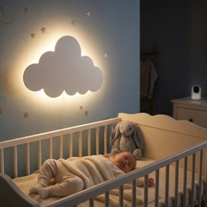 Veilleuse murale eclairage doux securisant bebe dort